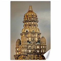 Salvo Palace Exterior View, Montevideo, Uruguay Canvas 12  X 18  by dflcprintsclothing