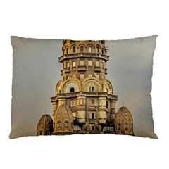 Salvo Palace Exterior View, Montevideo, Uruguay Pillow Case by dflcprintsclothing