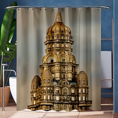 Salvo Palace Exterior View, Montevideo, Uruguay Shower Curtain 60  X 72  (medium)  by dflcprintsclothing