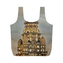 Salvo Palace Exterior View, Montevideo, Uruguay Full Print Recycle Bag (m) by dflcprintsclothing