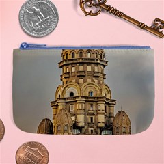 Salvo Palace Exterior View, Montevideo, Uruguay Large Coin Purse by dflcprintsclothing