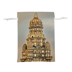 Salvo Palace Exterior View, Montevideo, Uruguay Lightweight Drawstring Pouch (l) by dflcprintsclothing