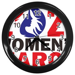 Womens March Wall Clock (black) by happinesshack