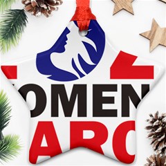 Womens March Star Ornament (two Sides)