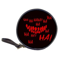 Demonic Laugh, Spooky Red Teeth Monster In Dark, Horror Theme Classic 20-cd Wallets by Casemiro