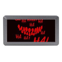 Demonic Laugh, Spooky Red Teeth Monster In Dark, Horror Theme Memory Card Reader (mini) by Casemiro