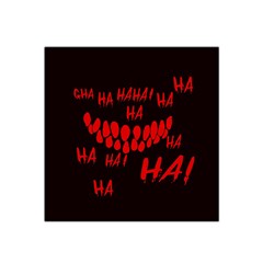 Demonic Laugh, Spooky Red Teeth Monster In Dark, Horror Theme Satin Bandana Scarf by Casemiro