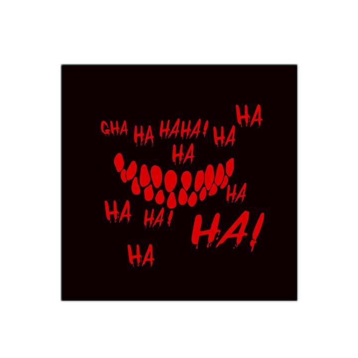 Demonic Laugh, Spooky red teeth monster in dark, Horror theme Satin Bandana Scarf