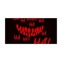 Demonic Laugh, Spooky Red Teeth Monster In Dark, Horror Theme Yoga Headband by Casemiro