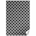 Black and white Triangles pattern, geometric Canvas 20  x 30  19.62 x28.9  Canvas - 1