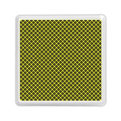 Cute Yellow Tartan Pattern, Classic Buffalo Plaid Theme Memory Card Reader (square) by Casemiro