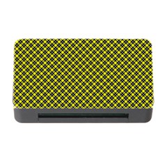 Cute Yellow Tartan Pattern, Classic Buffalo Plaid Theme Memory Card Reader With Cf by Casemiro