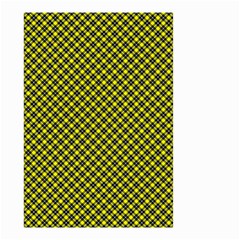 Cute Yellow Tartan Pattern, Classic Buffalo Plaid Theme Small Garden Flag (two Sides) by Casemiro