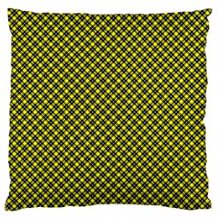 Cute Yellow Tartan Pattern, Classic Buffalo Plaid Theme Standard Flano Cushion Case (one Side) by Casemiro