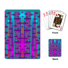 Tropical Rainbow Fishes  In Meadows Of Seagrass Playing Cards Single Design (Rectangle)