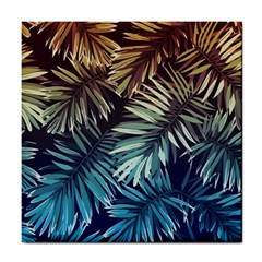 Tropical Leaves Tile Coaster by goljakoff