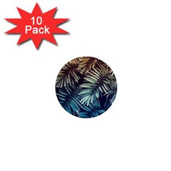 Tropical Leaves 1  Mini Magnet (10 Pack)  by goljakoff