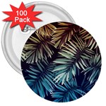 Tropical leaves 3  Buttons (100 pack)  Front