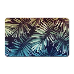 Tropical Leaves Magnet (rectangular) by goljakoff