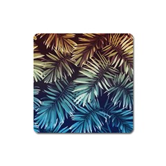 Tropical Leaves Square Magnet by goljakoff