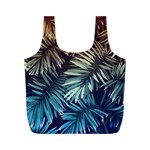 Tropical leaves Full Print Recycle Bag (M) Front