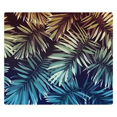 Tropical Leaves Double Sided Flano Blanket (small)  by goljakoff