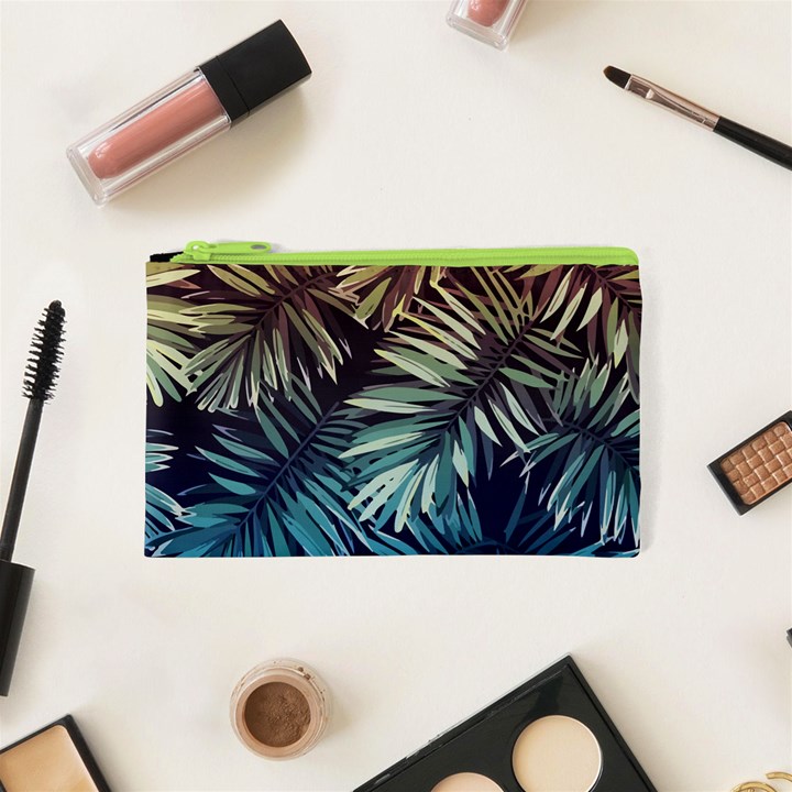 Tropical leaves Cosmetic Bag (XS)