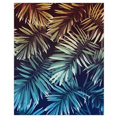 Tropical Leaves Drawstring Bag (small) by goljakoff