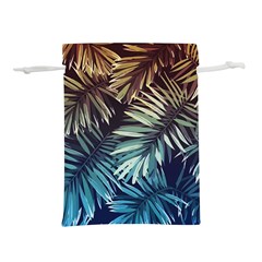 Tropical Leaves Lightweight Drawstring Pouch (s) by goljakoff