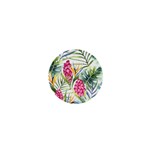 Tropical flowers 1  Mini Buttons Front