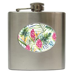 Tropical flowers Hip Flask (6 oz)