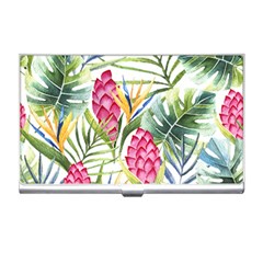 Tropical flowers Business Card Holder