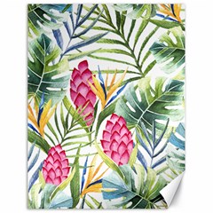 Tropical flowers Canvas 18  x 24 