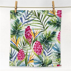 Tropical flowers Face Towel