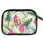 Tropical flowers Digital Camera Leather Case Back