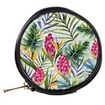 Tropical flowers Mini Makeup Bag Back