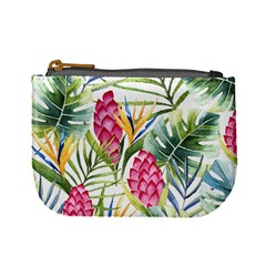 Tropical Flowers Mini Coin Purse by goljakoff