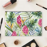 Tropical flowers Cosmetic Bag (Large) Back