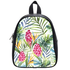 Tropical flowers School Bag (Small)