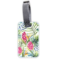 Tropical flowers Luggage Tag (two sides)