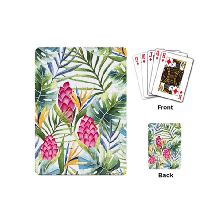 Tropical flowers Playing Cards Single Design (Mini)