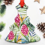 Tropical flowers Ornament (Christmas Tree)  Front