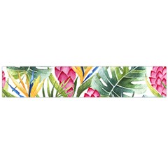 Tropical flowers Large Flano Scarf 