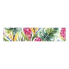 Tropical flowers Velvet Scrunchie