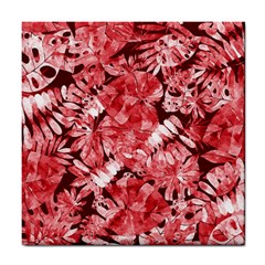 Red Leaves Tile Coaster by goljakoff