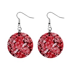 Red Leaves Mini Button Earrings by goljakoff