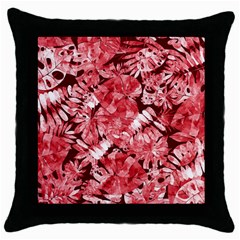 Red Leaves Throw Pillow Case (black) by goljakoff