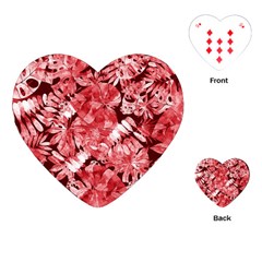 Red Leaves Playing Cards Single Design (heart) by goljakoff