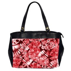 Red Leaves Oversize Office Handbag (2 Sides) by goljakoff