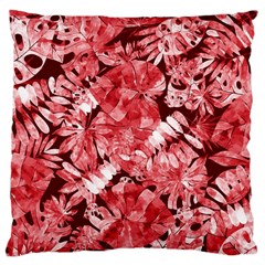 Red Leaves Large Cushion Case (one Side)